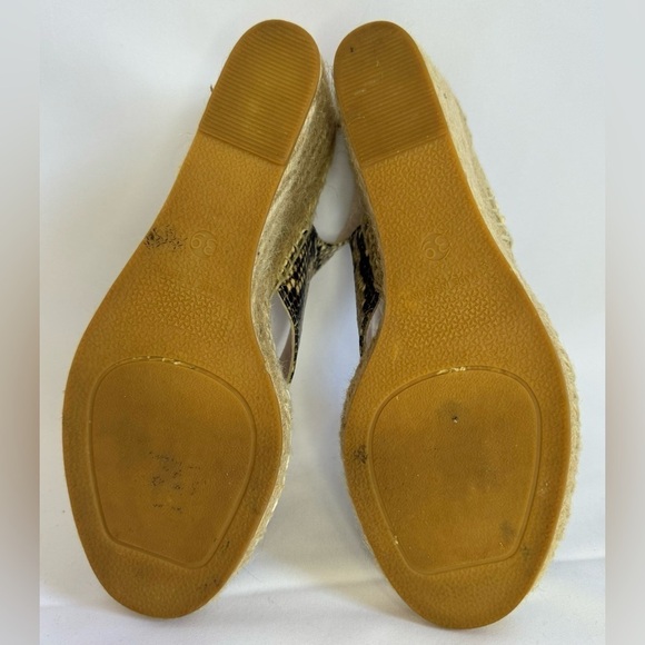 Diane Von Furstenberg Women’s Sylvie Leather Espadrille Wedge Sandals Size 8.5 - Picture 11 of 11